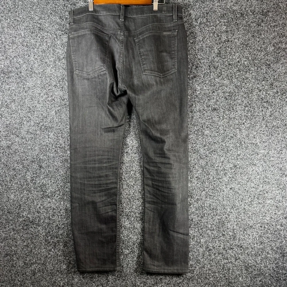 7 For All Mankind Adrien Slim Fit Jeans Mens 34 Black Japanese Fabric Denim